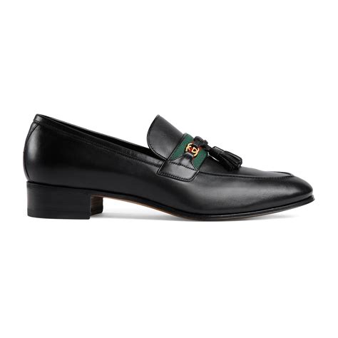 gucci loafer with web and interlocking g|Gucci interlocking g loafers.